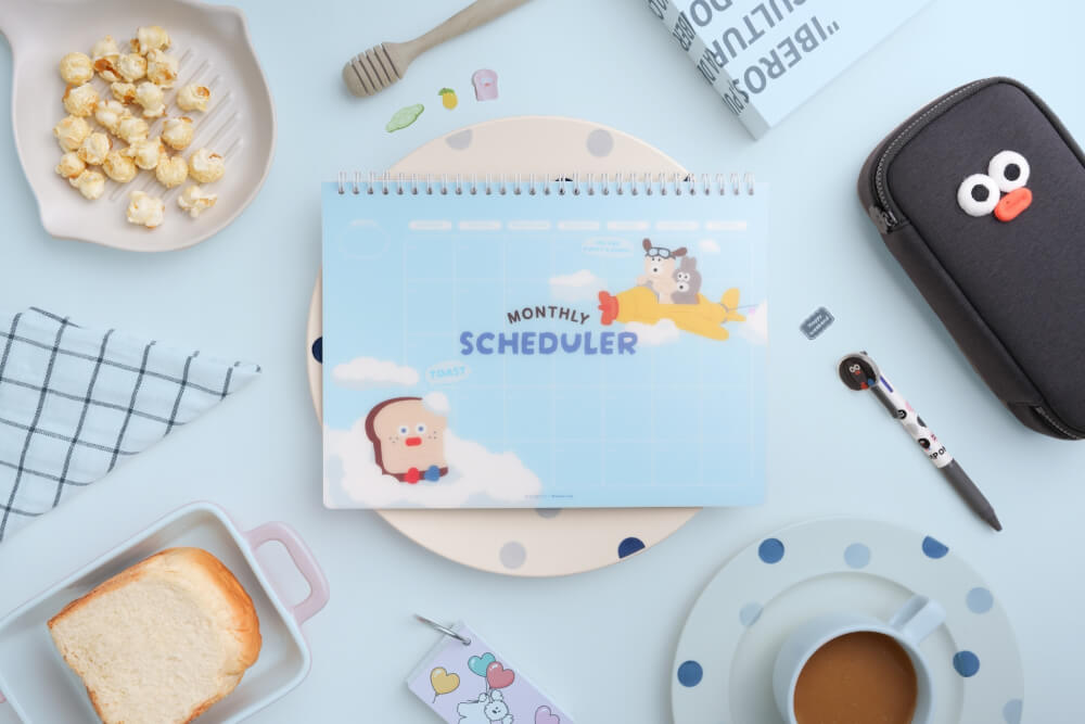 สมุดแพลนเนอร์ Ropamoda X Romane Monthly Planner สีฟ้า